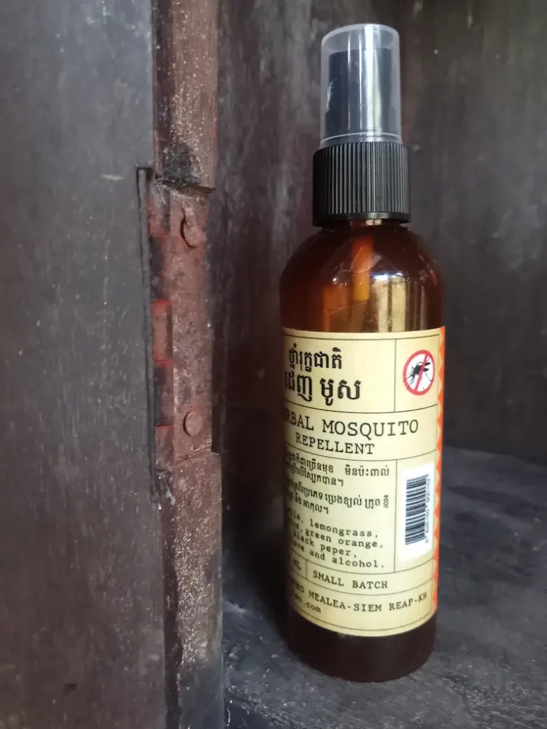 Herbal Kulen natural mosquito repellent spray made with lemongrass, citronella and local botanicals.